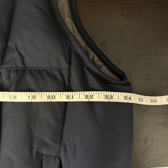 Eddie Bauer Down Vest Mens Large Classic Outdoor Warm Jacket Layer Navy Blue NEW - Picture 9 of 11